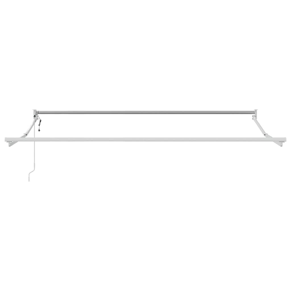 Toldo Retráctil Gris Claro 350 X 250 Cm Poliéster Y Metal_5
