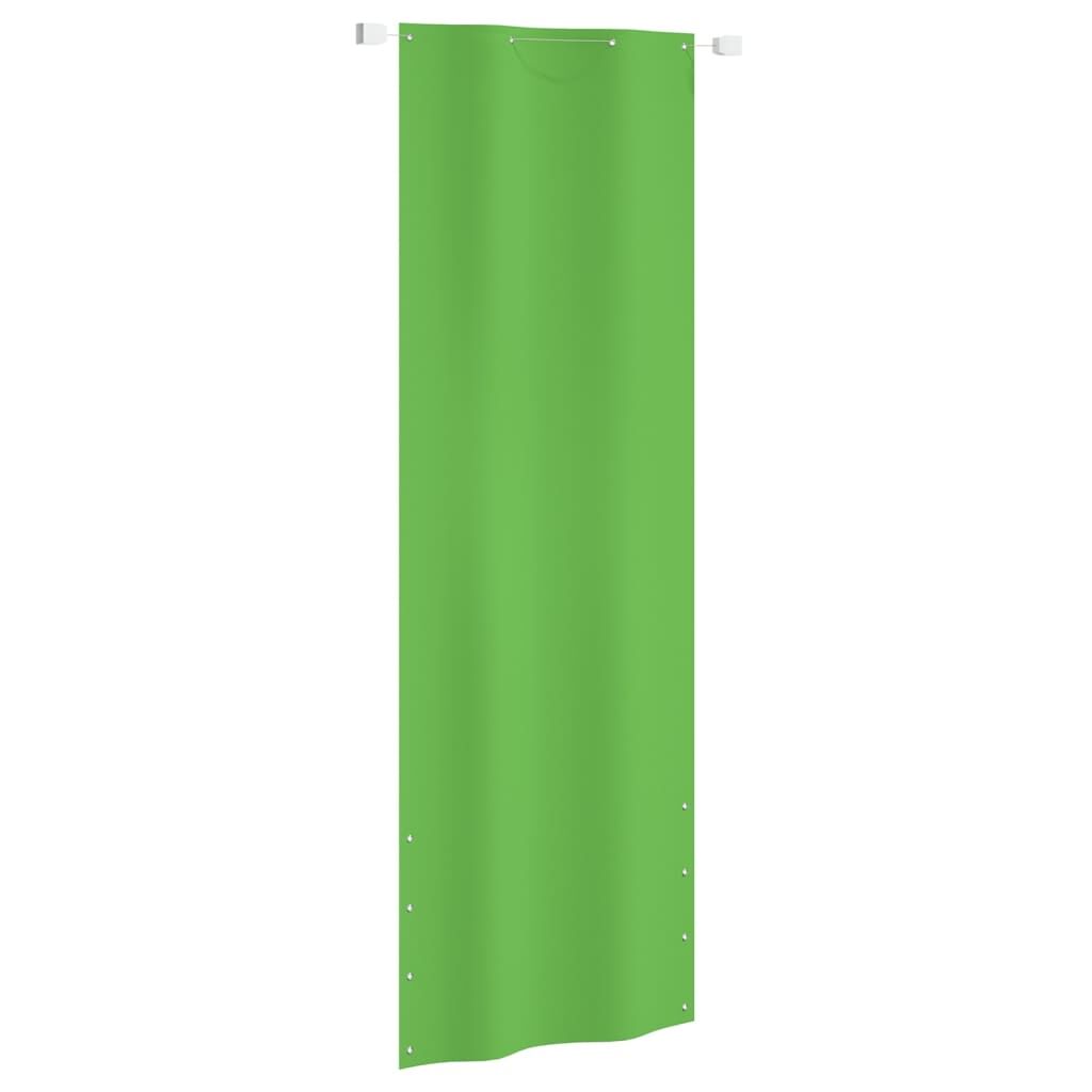 Vidaxl Toldo Pantalla Para Balcón Tela Oxford Verde Claro 80x240 Cm_0