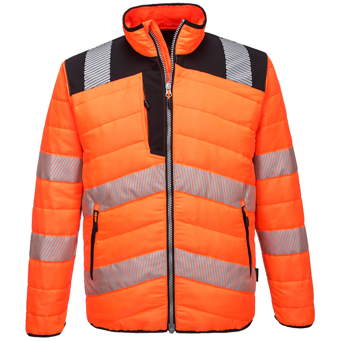 Chaquetas Baffle - Comodidad Y Seguridad / S / Naranja-negro_0