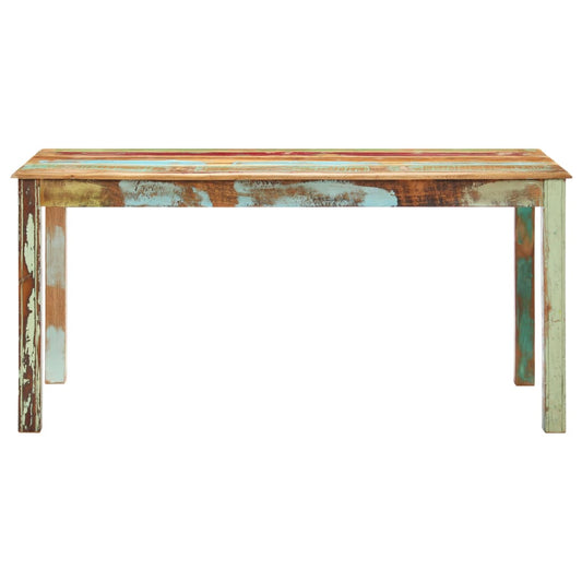 Mesa De Comedor De Madera Maciza Reciclada 160x80x76 Cm_0