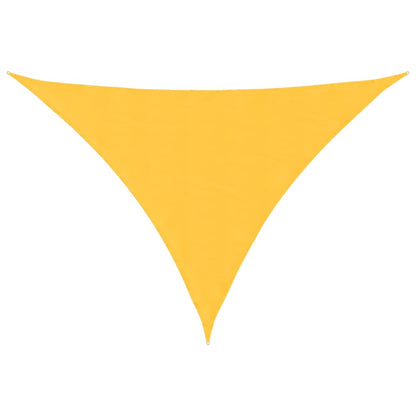Toldo De Vela Triangular Tela Oxford Amarillo 3x4x5 M_0
