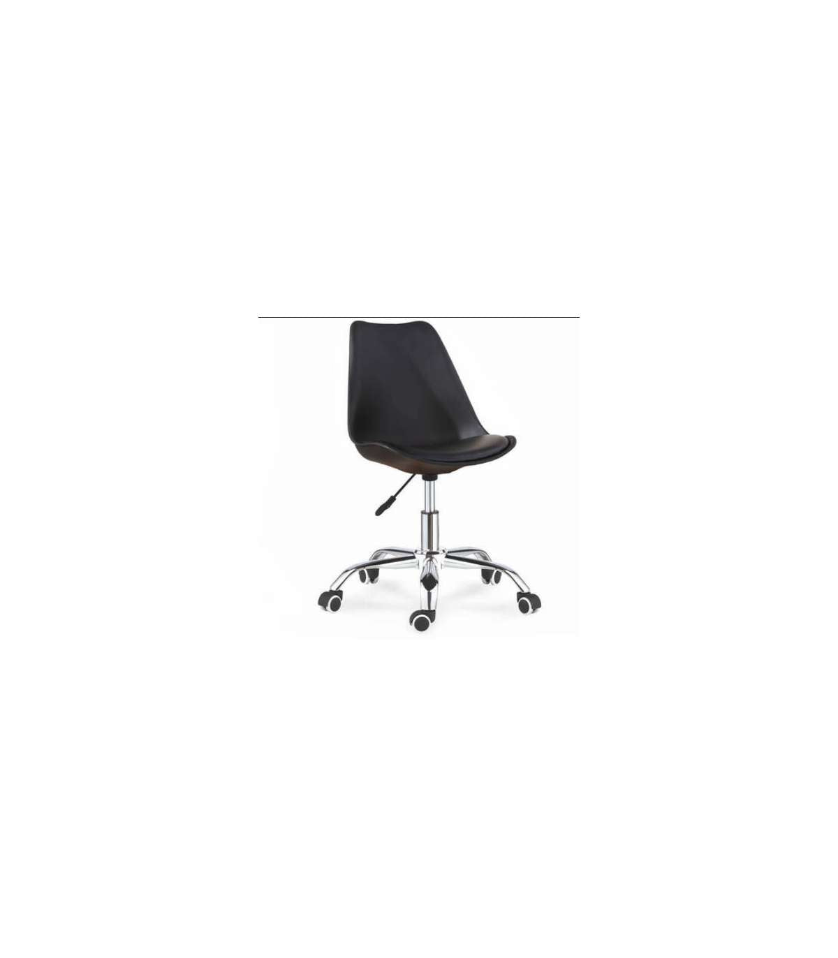 Pack De 2 Sillas De Oficina Elevable Dublin Acabado En Negro, 58 Cm(ancho ) 83 Cm(altura)_0