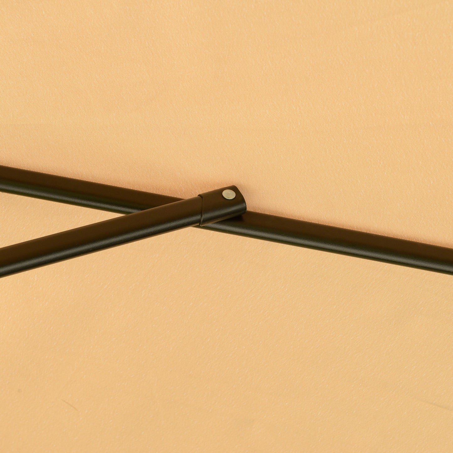Outsunny Sombrilla De Jardín Ø265 Cm Parasol Excéntrico Inclinable Marrón Claro_3