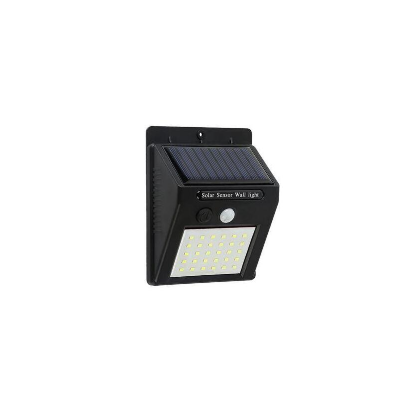 Elbat Aplique Led Solar - 30lm - Luz Fria 6500k - Sensor De Movimiento - Bateria 1200mah_0