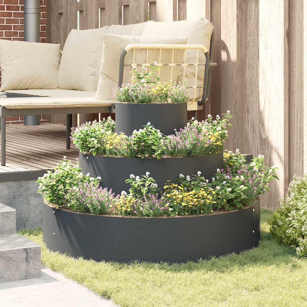 Maceta Para Jardín Antracita 90 X 90 X 20 Cm_3