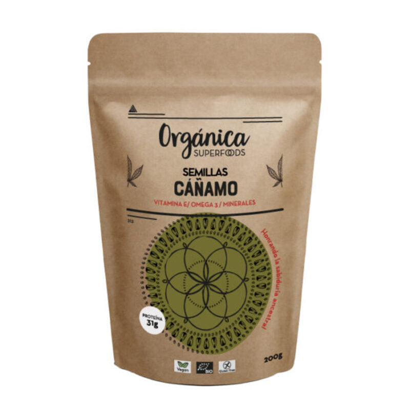 Semillas De Cañamo Raw Sin Gluten Bio 200g_0