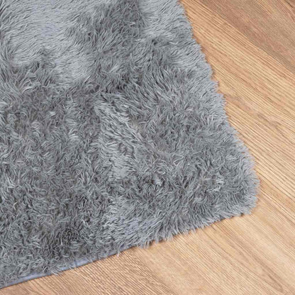 Vidaxl Alfombra De Pelo Largo Navarra Gris Plateado 130x200 Cm_3