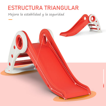 Homcom Tobogán Infantil Para +3 Años Plegable Con Escalera Y Rampa 120x50x56 Cm_5