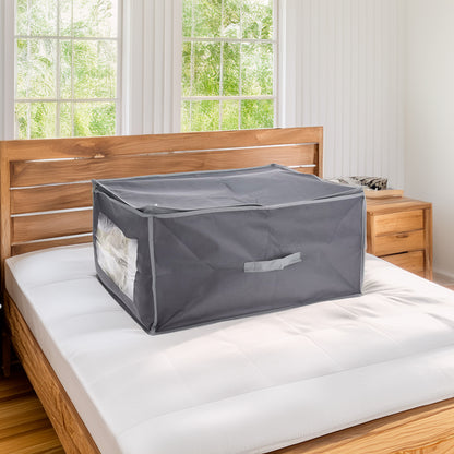 Well Home Funda Protectora Para Manta No Tejida De 80g/m2, 50x38xh20cm Gris Oscuro_3