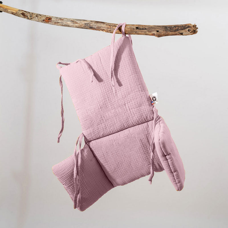Cojín Para Trona De Algodón Orgánico Rosa_2