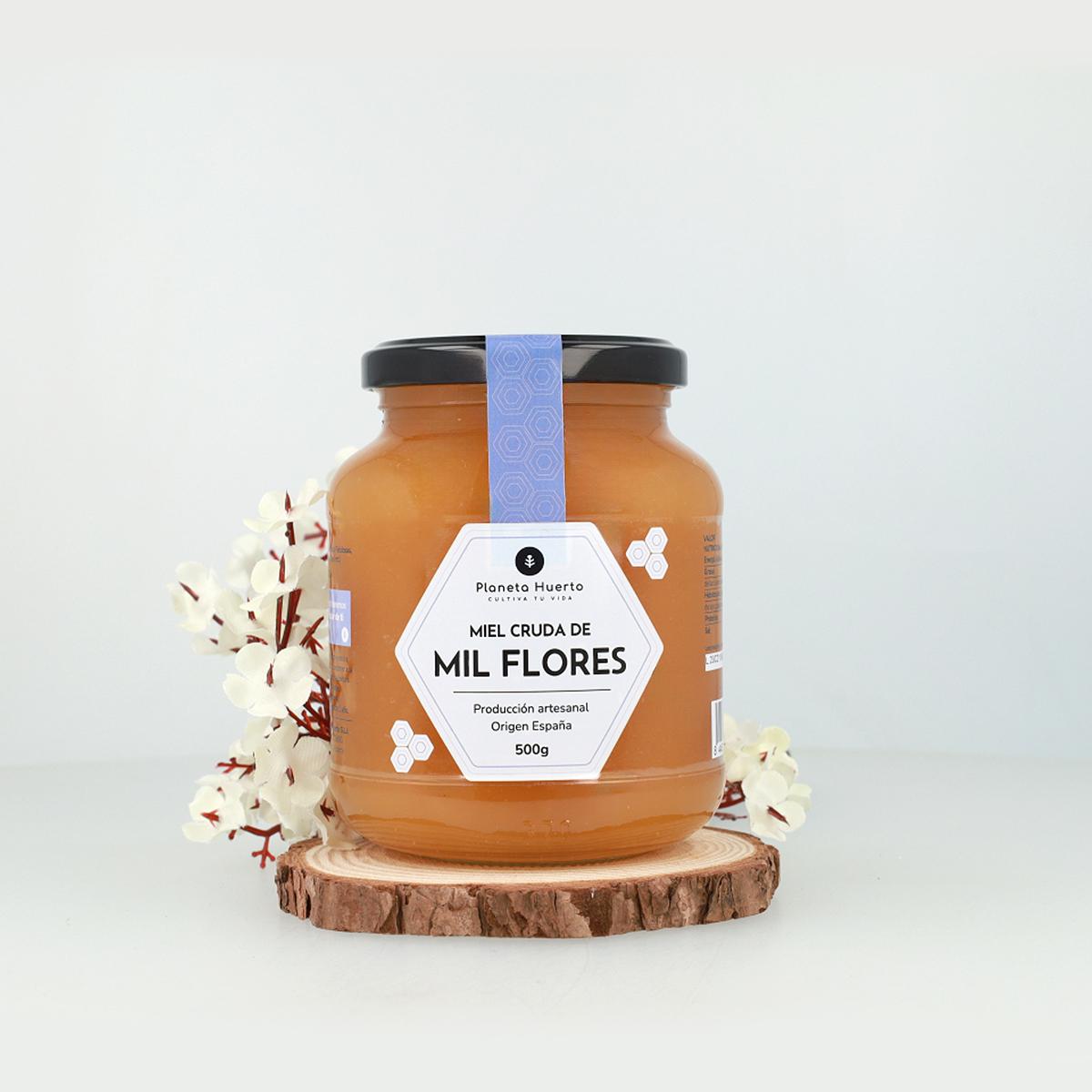 Miel Cruda de Mil Flores Planeta Huerto 500 g