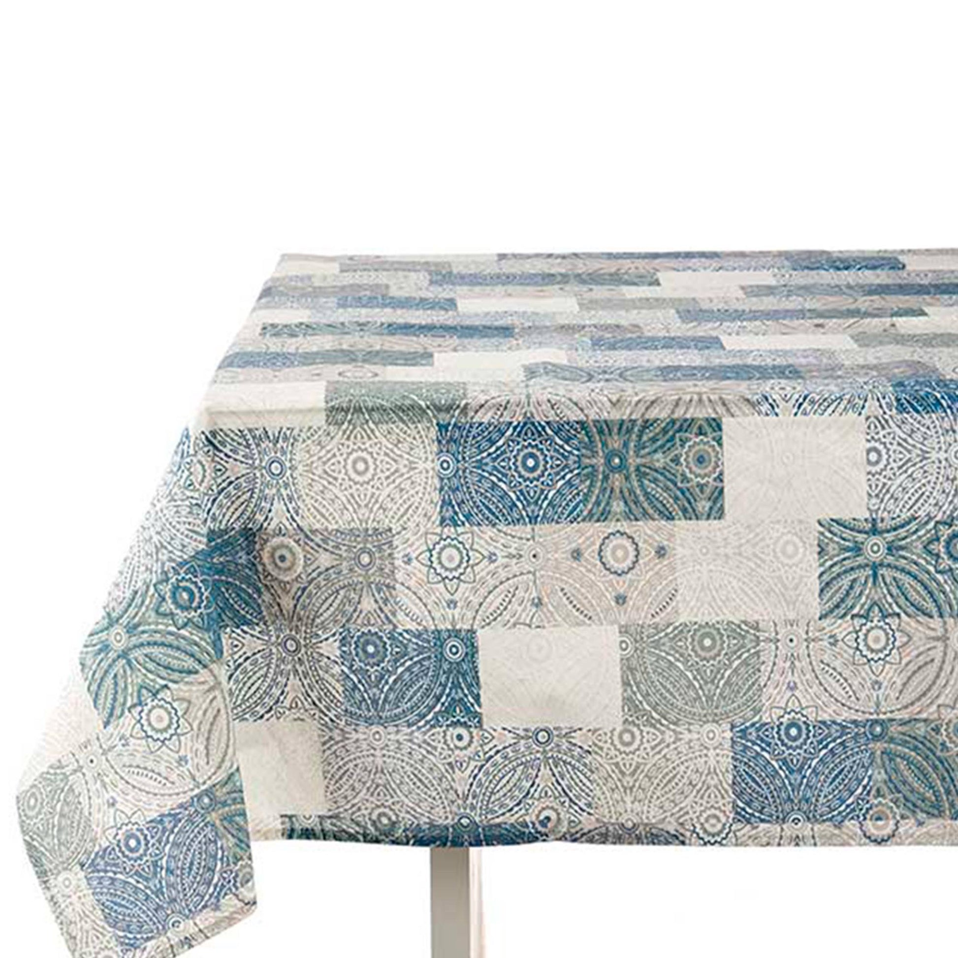 Mantel Loneta Antimanchas 140x180cm Azul Colección Kinvara_0