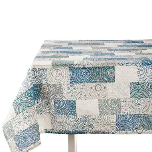 Mantel Loneta Antimanchas 140x180cm Azul Colección Kinvara_0