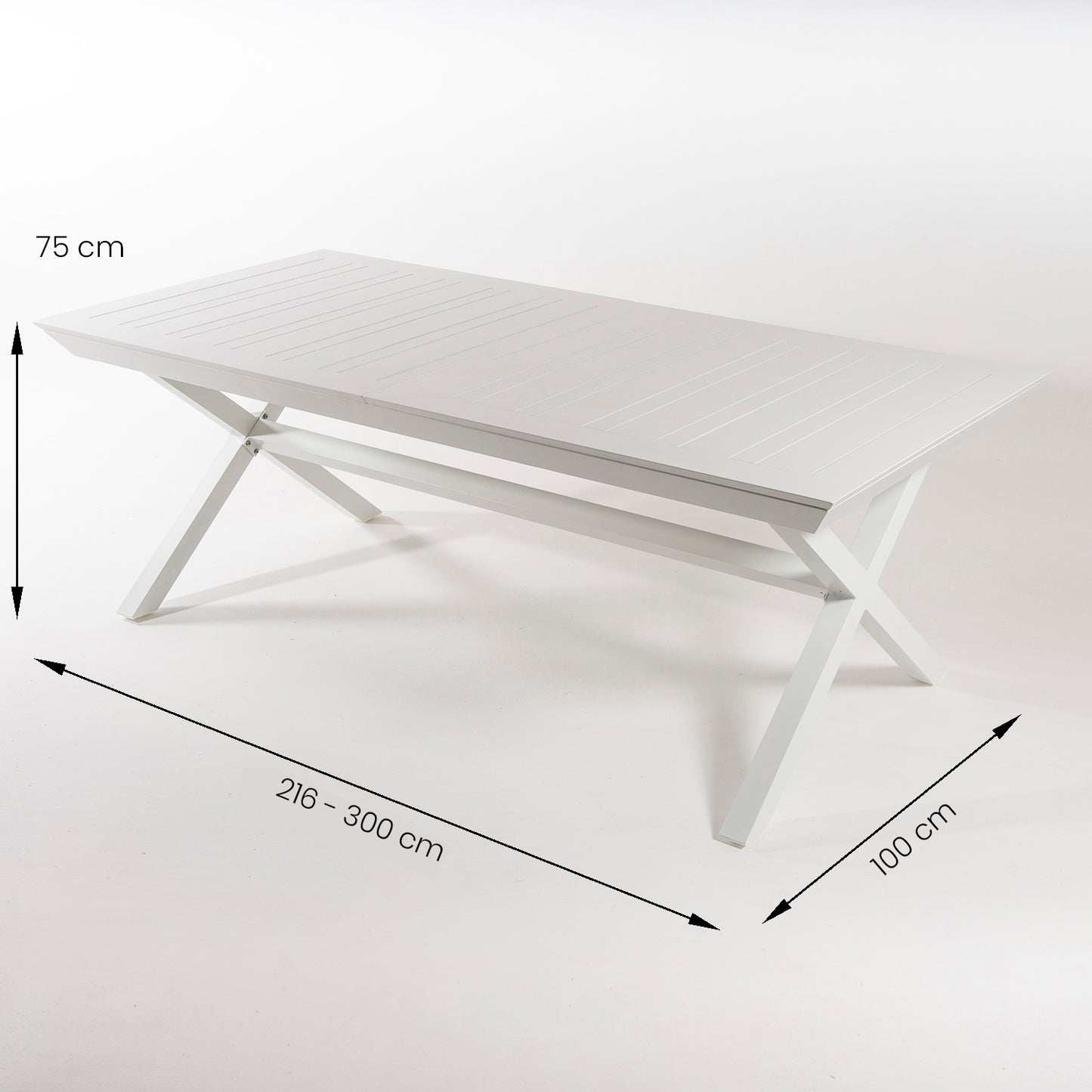 Conjunto De Mesas Y Sillas Sillones Reclinables Hidraulicos, Extensible Y Versatil, Aluminio Y Textilene, Color Blanco_4