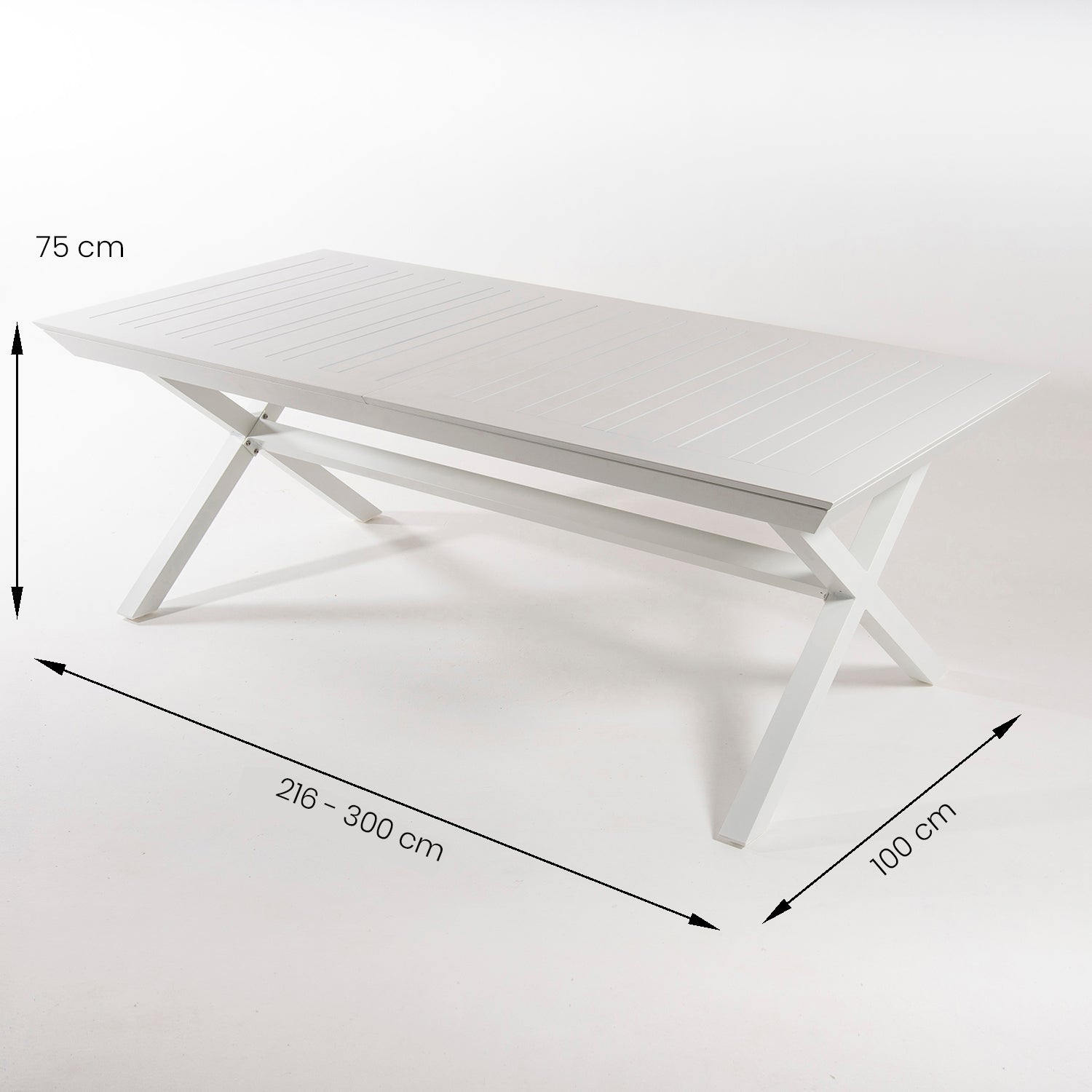 Conjunto De Mesas Y Sillas Sillones Reclinables Hidraulicos, Extensible Y Versatil, Aluminio Y Textilene, Color Blanco_4