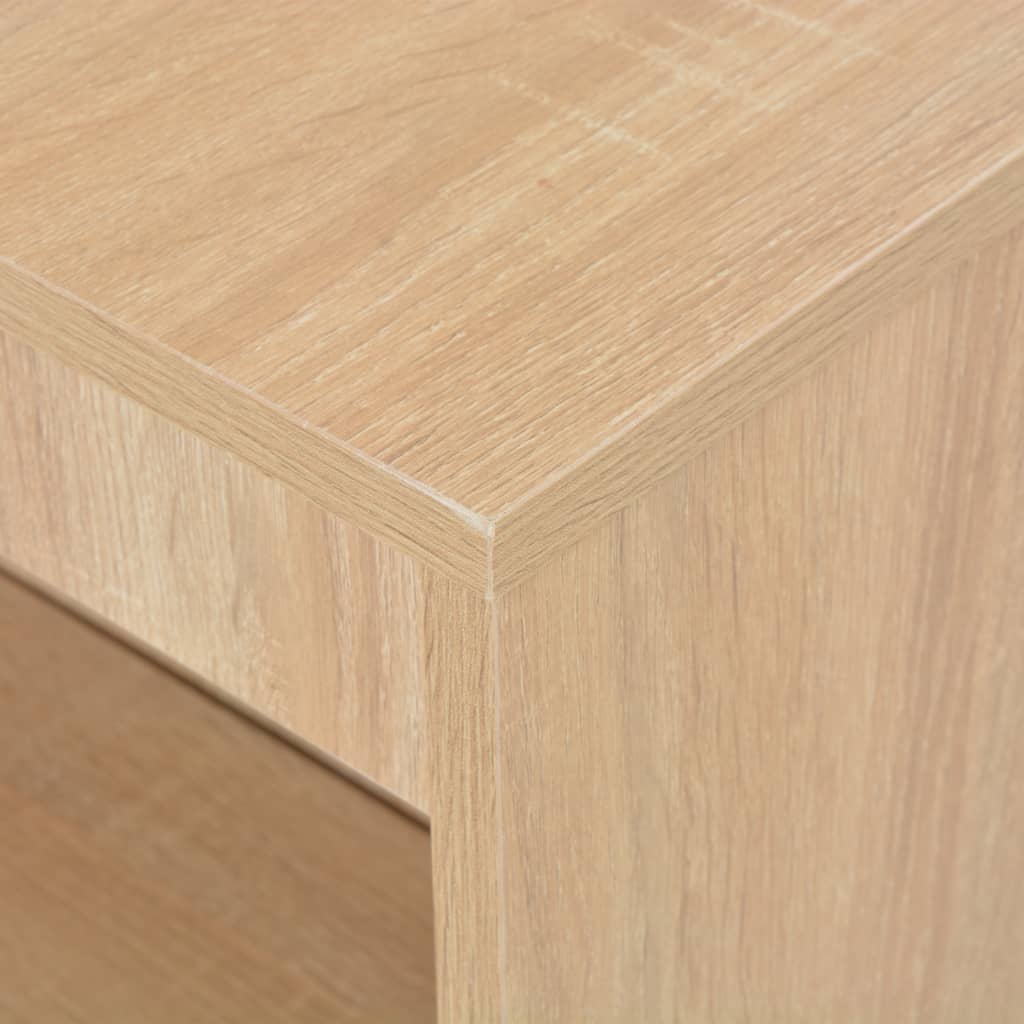 Mesa Alta De Cocina Con Estantería Color Roble 110x50x103 Cm_3