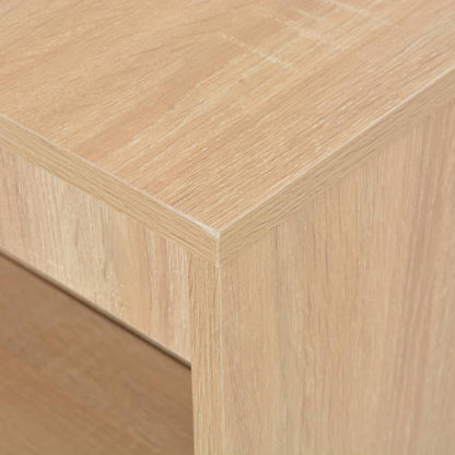Mesa Alta De Cocina Con Estantería Color Roble 110x50x103 Cm_3