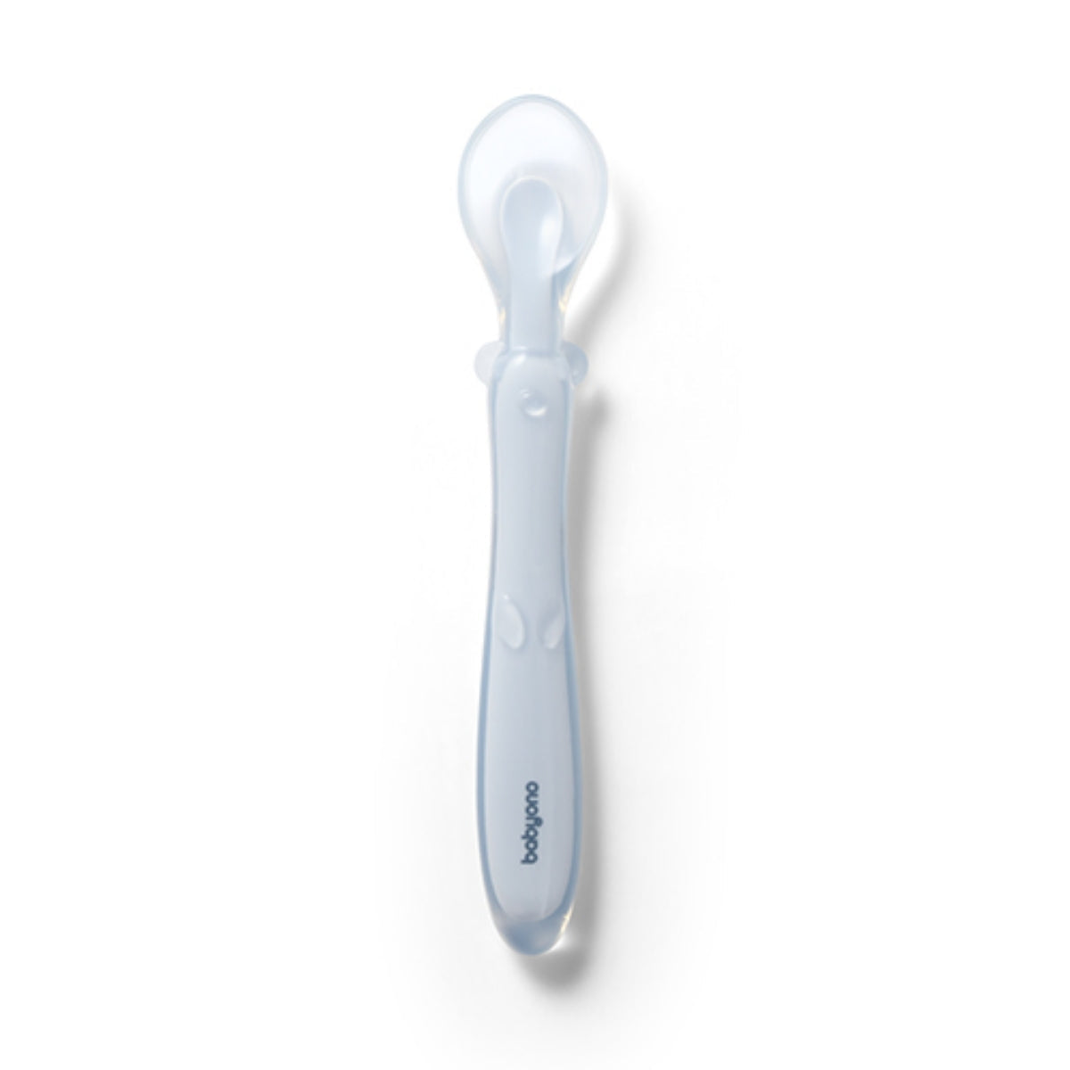 Cuchara De Silicona Flexible Para Bebés Azul_2