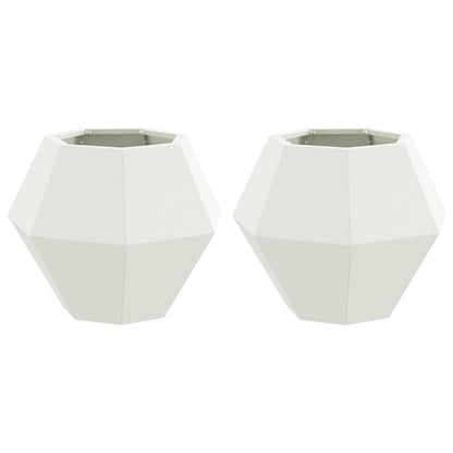 Jardinera 2 Pcs 50 X 50 X 40 Cm Acero_0