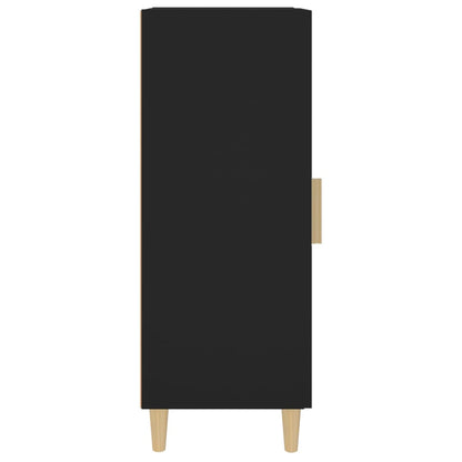 Aparador De Madera Contrachapada Negro 34,5x34x90 Cm / Vetonek_2