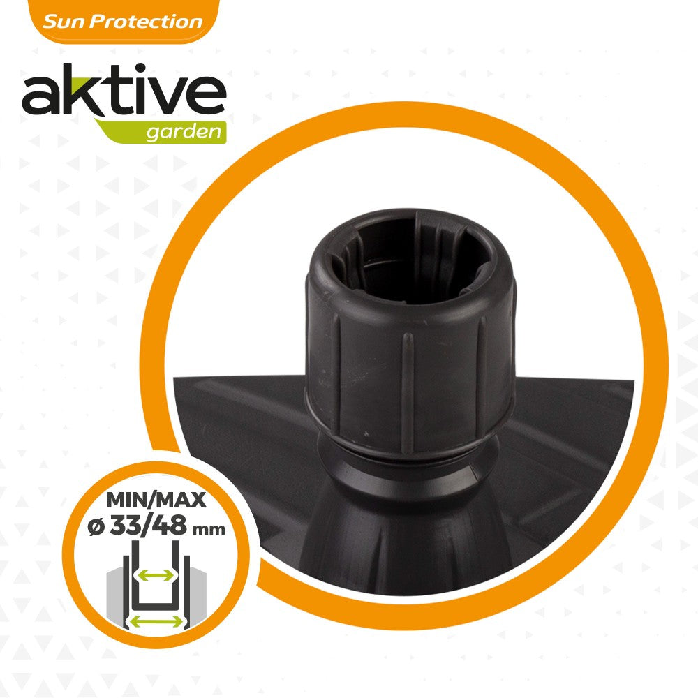 Base Para Sombrilla Cuadrada Antracita Ø33-48 Mm Aktive_4