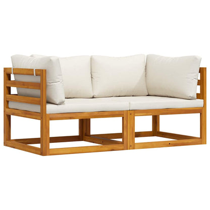 Vidaxl Sofás De Esquina Modulares 2 Uds Con Cojines Tela Blanco Crema_3