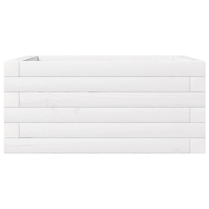 Jardinera De Madera Maciza De Pino Blanco 50x50x23 Cm_4