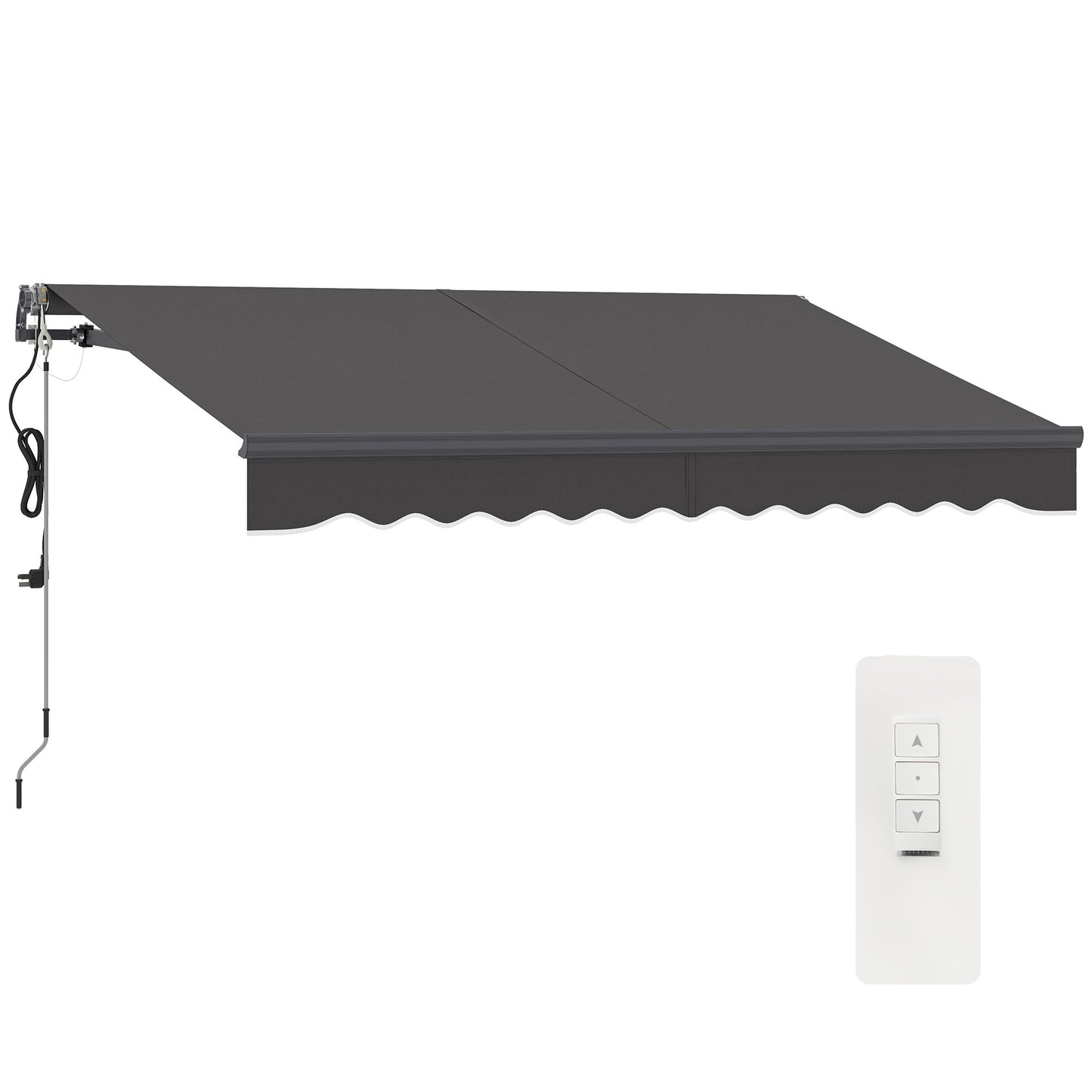 Outsunny Toldo Eléctrico Retráctil Y Manual Con Mando A Distancia 3x2_0
