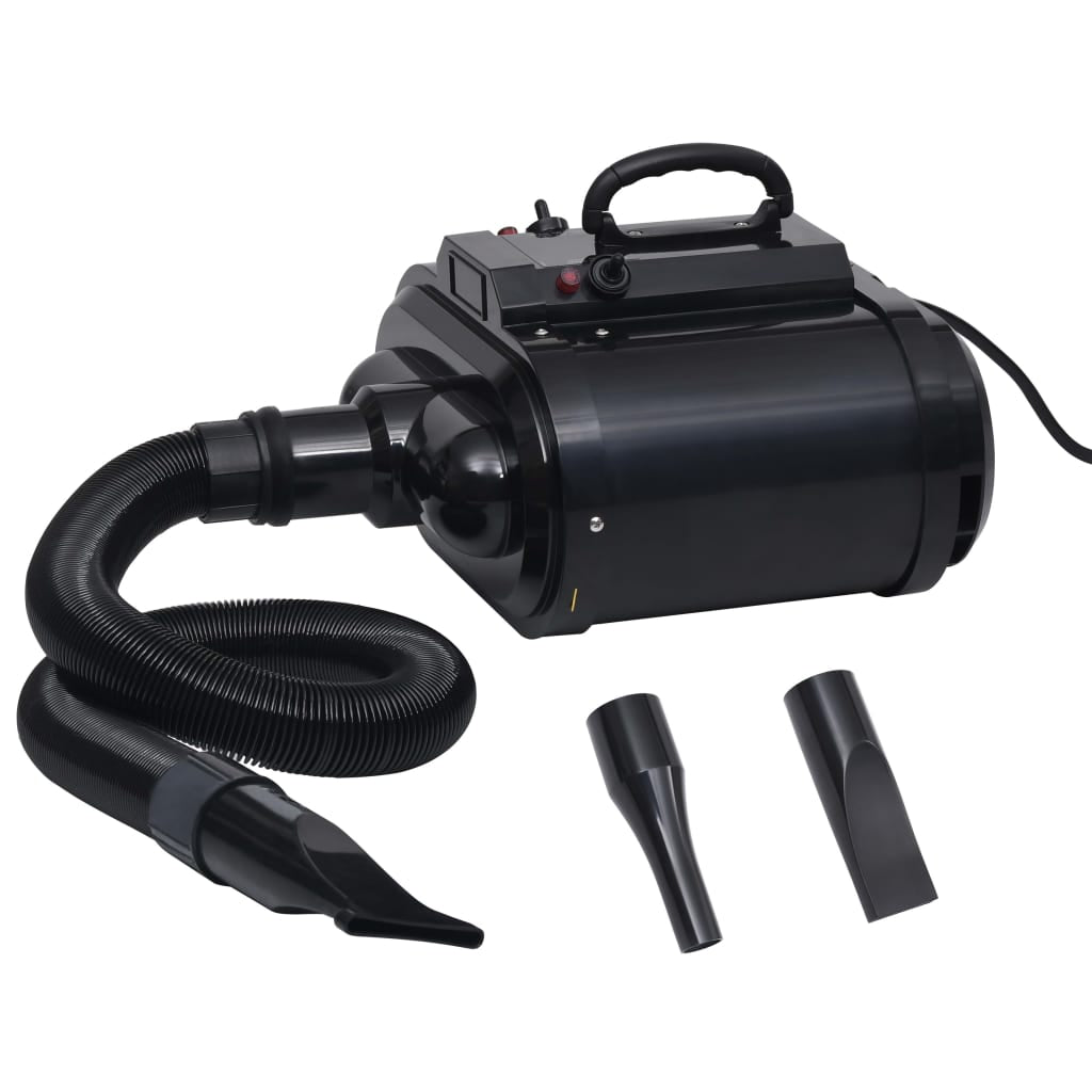 Vidaxl Secador De Mascotas Doble Motor Negro_0