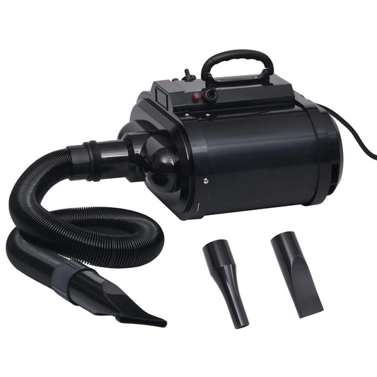 Vidaxl Secador De Mascotas Doble Motor Negro_0