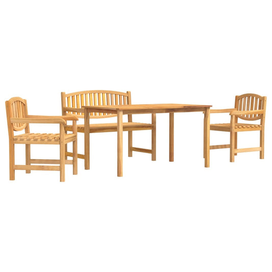 Vidaxl Juego De Comedor Para Jardín 4 Piezas Madera Maciza De Teca_0