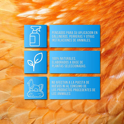 Pack De Productos Limpieza Y Desinfección Del Gallinero - Previene Piojos Y Ácaros - Productos Naturales - 500 Ml_1
