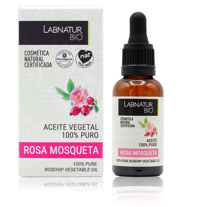 Aceite de Rosa Mosqueta 100% Puro Labnatur Bio 30 ml | Regeneración y Elasticidad | Marcas, Estrías y Cabello_0