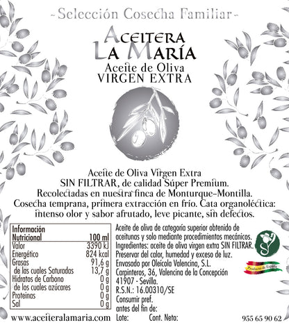 Aceite De Oliva Virgen Extra 1 L Cristal Cosecha Familiar 2024/2025_1