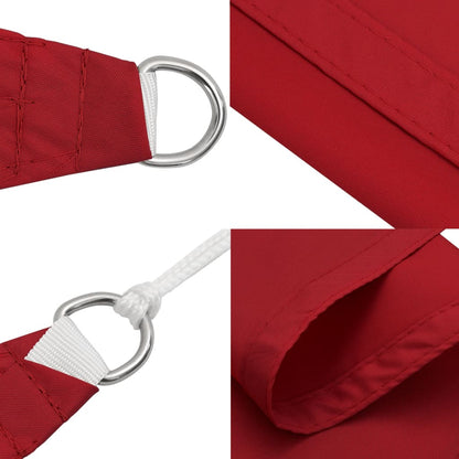 Toldo De Vela Cuadrado Tela Oxford Rojo 3x3 M_4