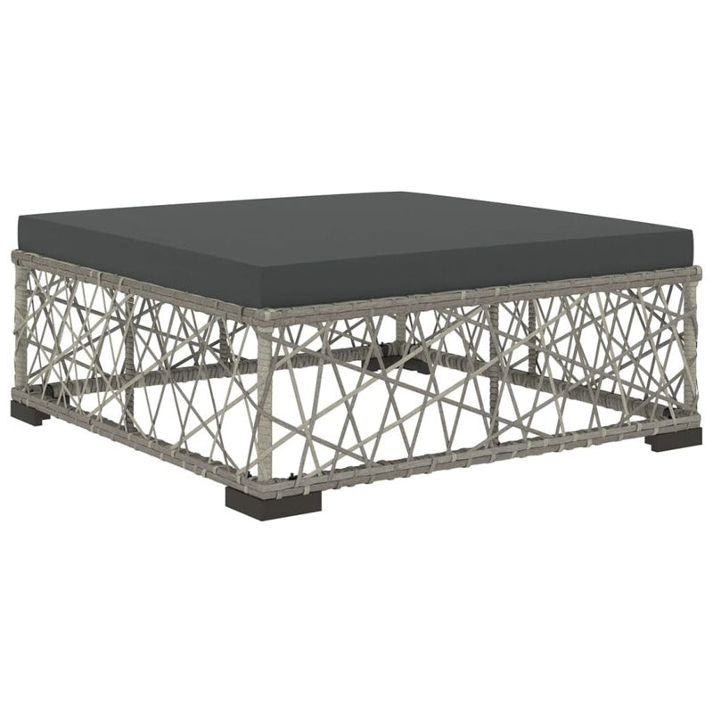 Vidaxl Set De Muebles De Jardín 6 Pzas Y Cojines Ratán Sintético Gris_5