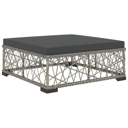 Vidaxl Set De Muebles De Jardín 6 Pzas Y Cojines Ratán Sintético Gris_5