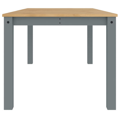 Mesa De Comedor Panama Madera Maciza De Pino Gris 180x90x75 Cm_3