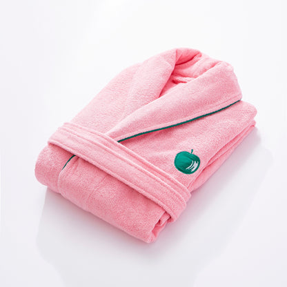 Albornoz M/l 380gsm 100%algodon Rosa Con Manzana Verde Benetton Fruits Be_3