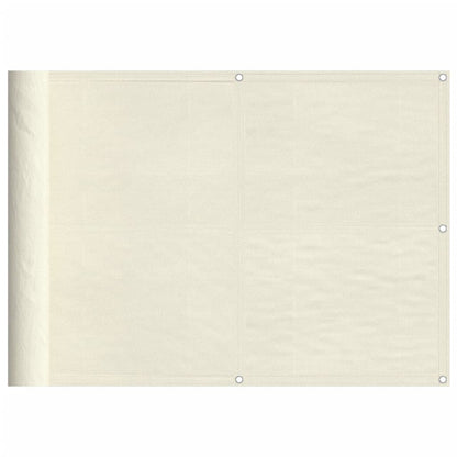 Vidaxl Pantalla De Balcón 100% Poliéster Oxford Crema 75x800 Cm_0