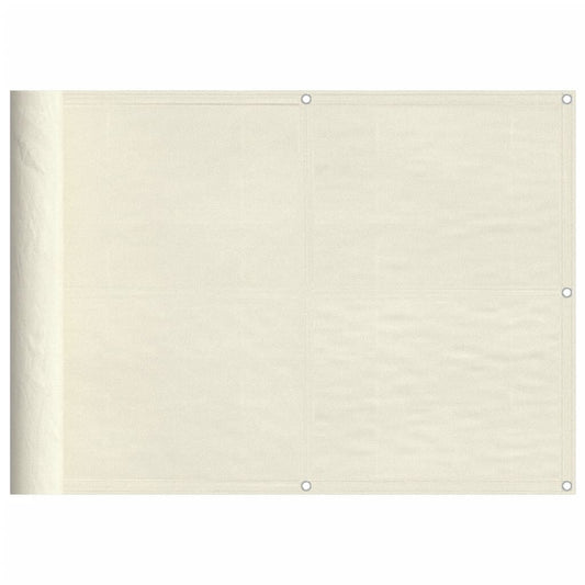 Vidaxl Pantalla De Balcón 100% Poliéster Oxford Crema 75x800 Cm_0