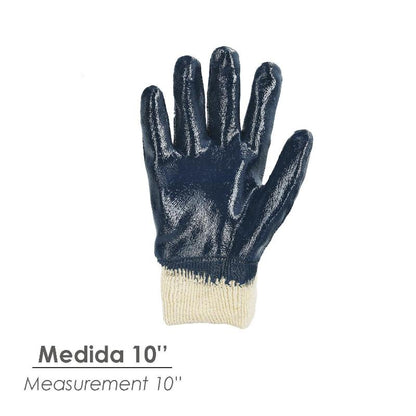 Guantes Nitrilo / Lona Pesados Nimax 10 (par)_1