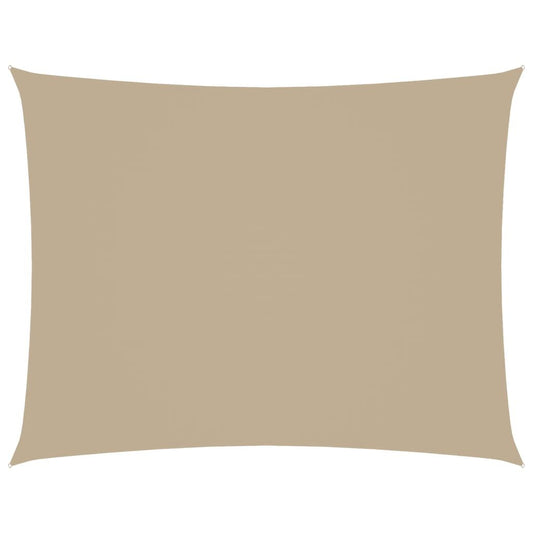 Vidaxl Toldo De Vela Rectangular Tela Oxford Beige 3,5x4,5 M_0