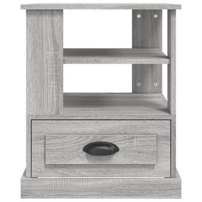 Mesa Auxiliar Madera Contrachapada Gris Sonoma 50x50x60 Cm_4