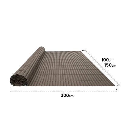 Cañizo Pvc Plasticane 1x3 M Marrón Nortene_1