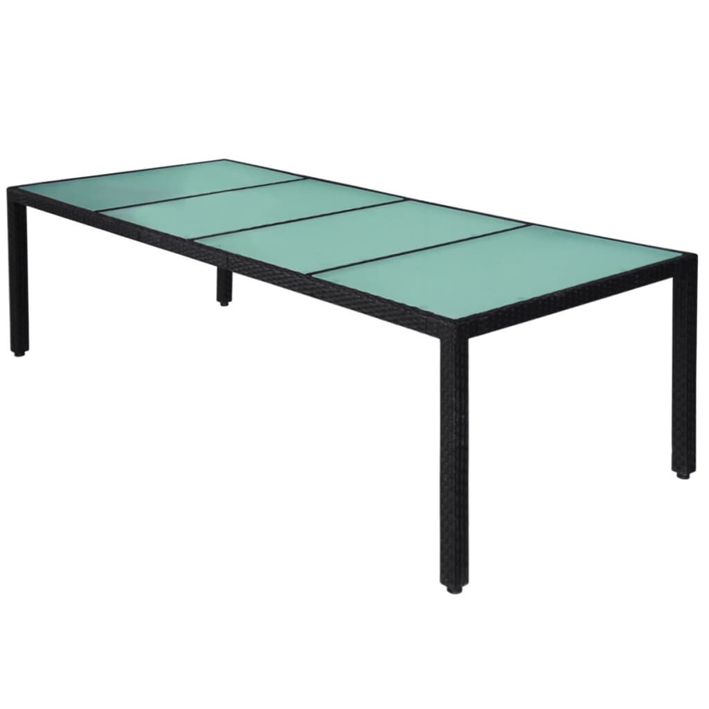 Vidaxl Set Comedor De Jardín 11 Piezas Y Cojines Ratán Sintético Negro_4