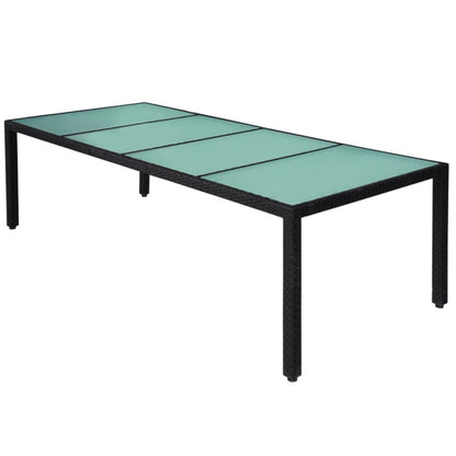 Vidaxl Set Comedor De Jardín 11 Piezas Y Cojines Ratán Sintético Negro_4