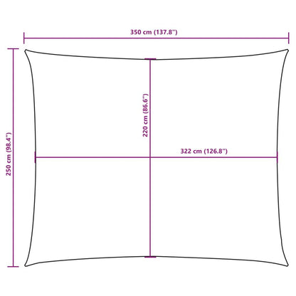 Vidaxl Toldo De Vela Rectangular Tela Oxford Gris Taupe 2,5x3,5 M_2