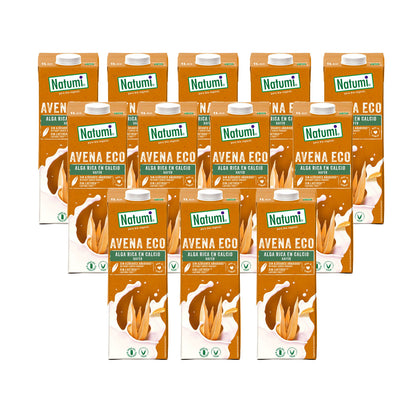 Pack 12x Bebida Avena Alga BIO Natumi 1 L