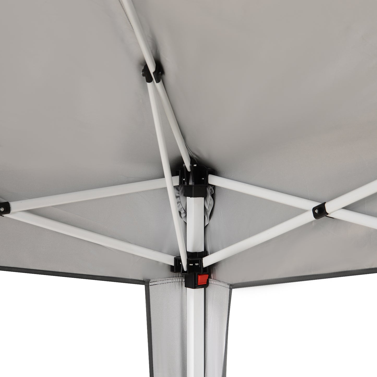 Outsunny Carpa Plegable 2,4x2,4m De Jardín Diseño Pop Up Cenador De Acero Y Tela_3
